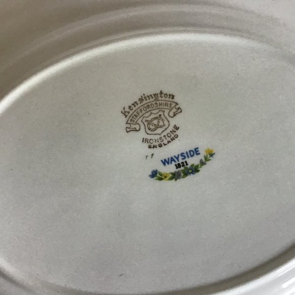 Kensington Staffordshire Platter Wayside Spring Florals Platter / Plate - Picture 4 of 5